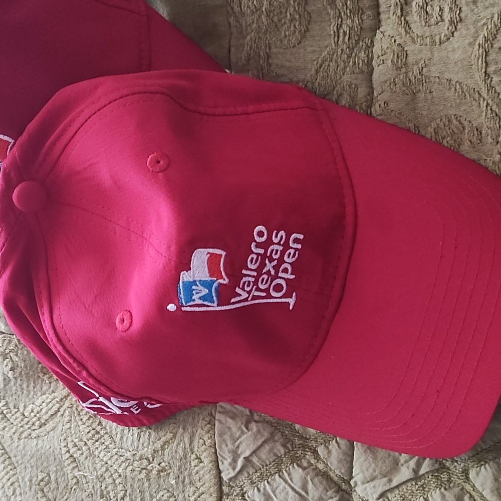 Red 100th Year Valero Texas Open Baseball hat NWOT